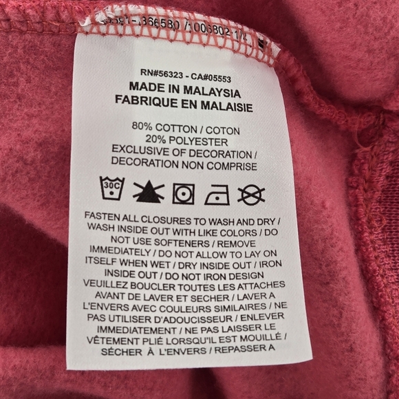 Nike Cropped Pink Swoosh graphic in front Sweatsirt Size M NWT - Picture 7 of 12